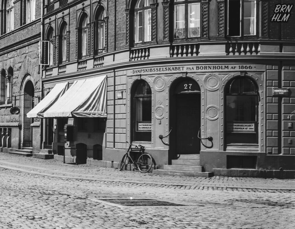 Damskibsselskabet paa Bornholm af 1866's kontor i København - Ca 1900