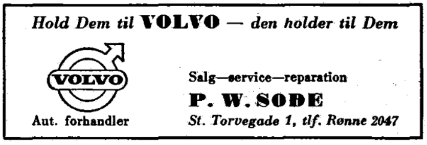 P. W. Sode - Volvo - 1967