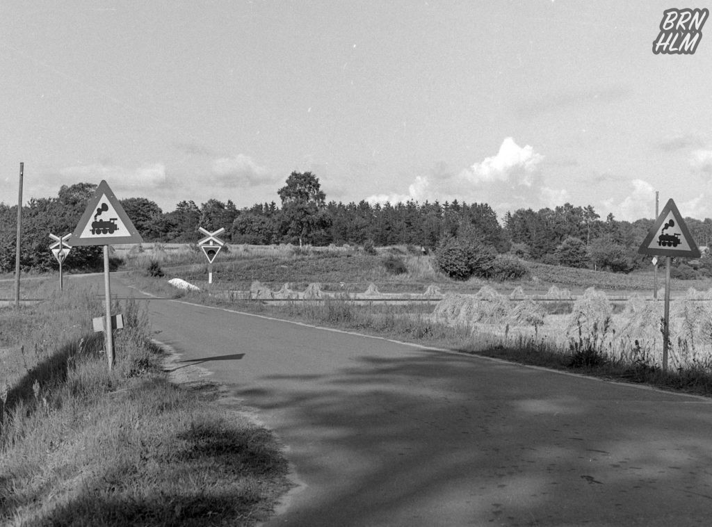 Jernbaneoverskæring nær Robbedale Trinbrædt - 1968