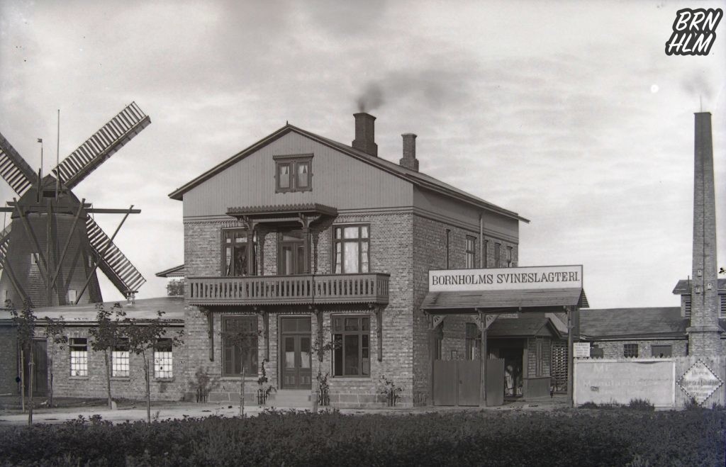 Bornholms Svineslagteri og Frydenlund Mølle - 1900