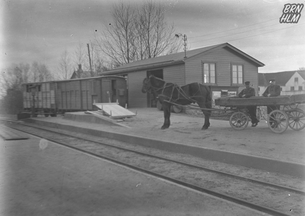 Varehuset ved Aakirkeby Station - 1909 - 1917