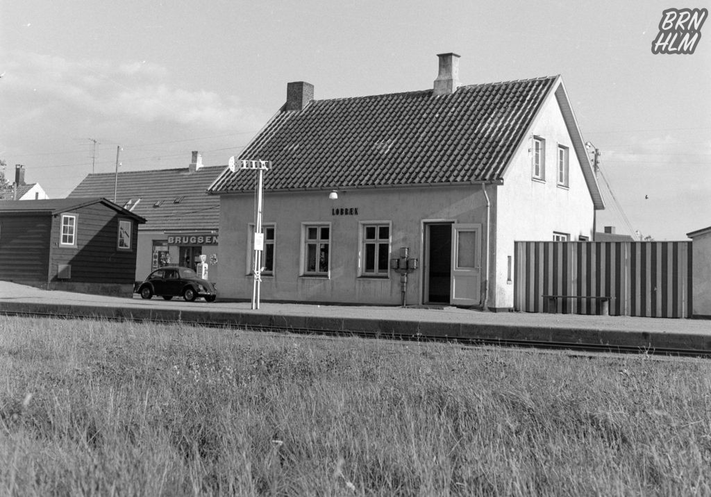 Lobbæk station, BP og Brugsforening - 1968