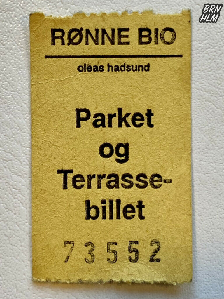 Rønne Bio - Parket og Terrassebillet